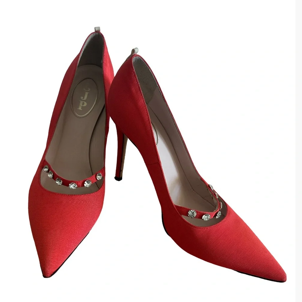 SJP coral 39/5 Pointed Toe Women's Shoes with Stones